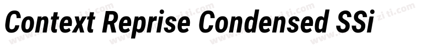 Context Reprise Condensed SSi Bold Condensed Italic字体转换